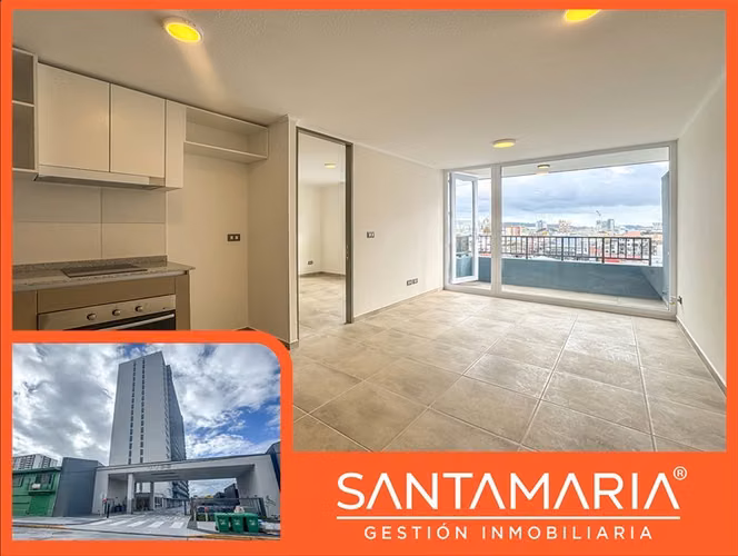 Arriendo Depto. de 1D con estac. en calle Maipú, Concepción. - Imagen 1