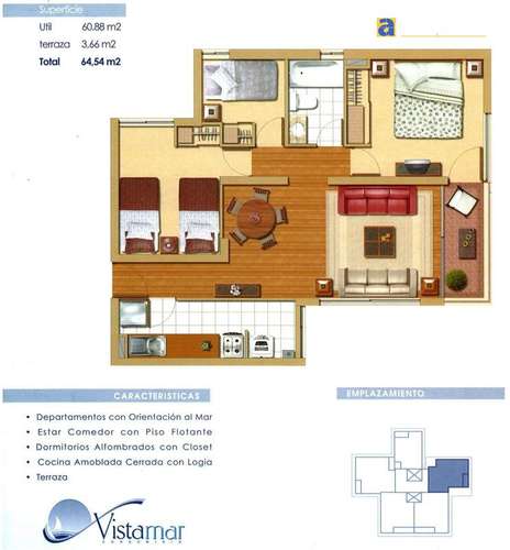 Departamento en venta de 3 dorm. en Iquique - Imagen 2