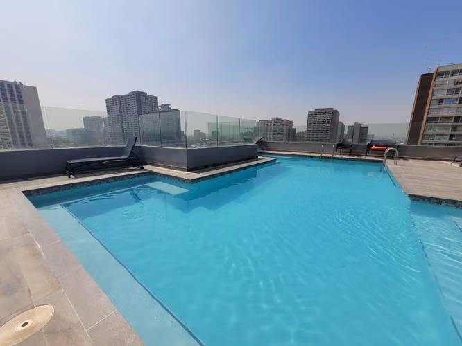 OPORTUNIDAD METRO SANTA ISABEL 2D+2B+PISCINA+EDIFICIO FULL EQUIPADO