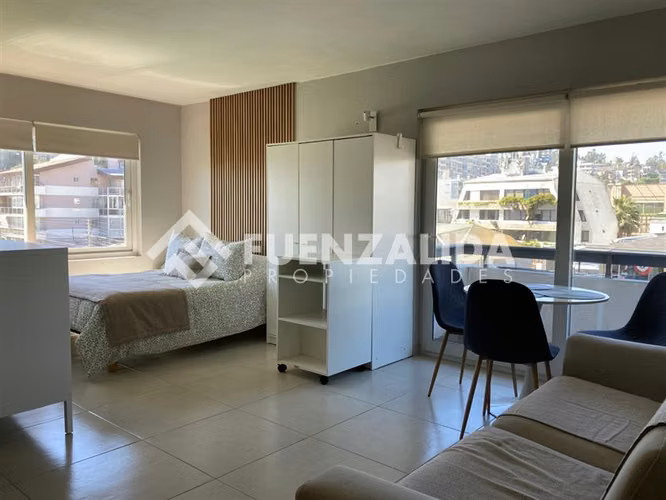 Depto 1 ambiente, pasos de la playa Reñaca, Viña del Mar