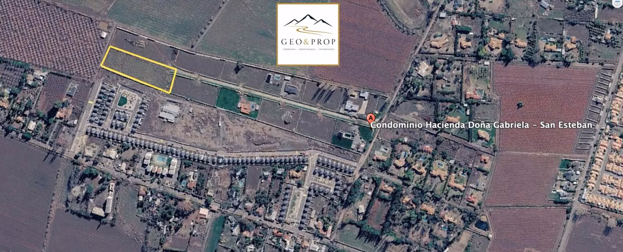 Parcela urbanizada 7800  m²  Condominio Doña Gabriela San Esteban
