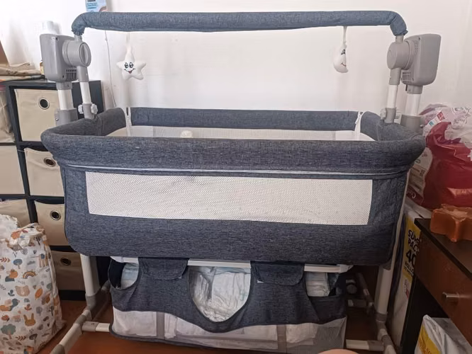 Cuna mecedora electrica con bluetooth - Imagen 1
