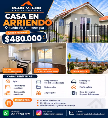 SE ARRIENDA CASA DE 1 PISO