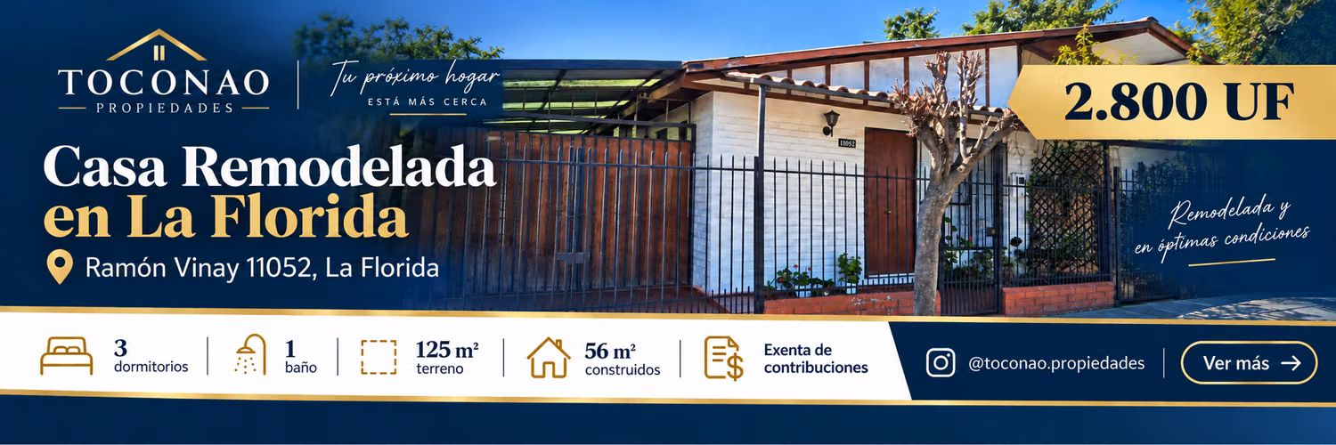 Vive a 3 Cuadras de Av. La Florida – Casa 3D + 1B, Remodelada - Imagen 2