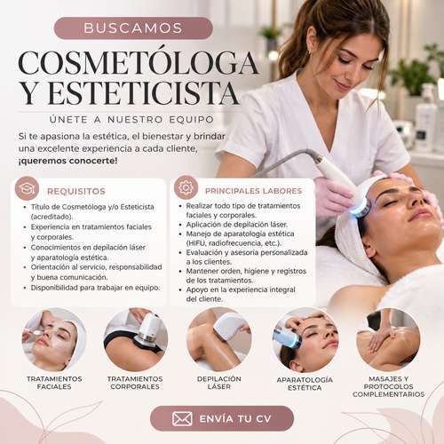 Cosmetologa y Esteticista