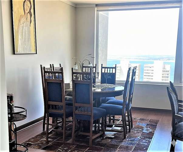 Venta de departamento de 3 dormitorios, en Costa de Montemar, Concón. 9.500 UF