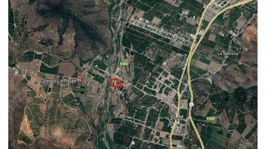 En venta terreno en La Cruz – 35.000 m2., plantado con paltos Hass.  23.500 UF