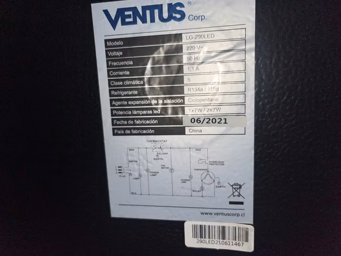 Visicooler Ventus 290L – Vitrina Refrigerada LED