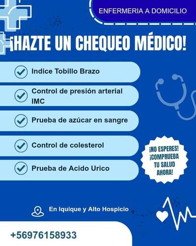 Enfermeria: Hazte un chequeo Medico ahora!