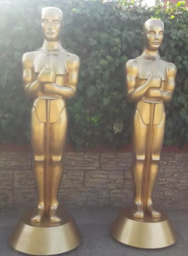 Estatuas artísticas gigantes del "Oscar"