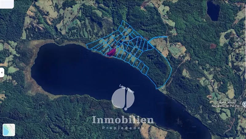 Parcela 0,98há con 95m de Laguna Pío Pío - Queilén, Chiloé