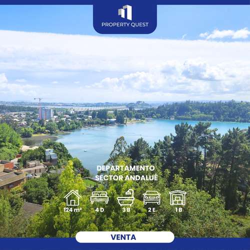 VENTA DEPTO 4D+3B CON VISTA LAGUNA CHICA ANDALUE