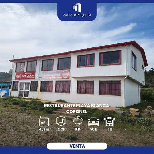VENTA AMPLIO RESTAURANTE PLAYA BLANCA CORONEL