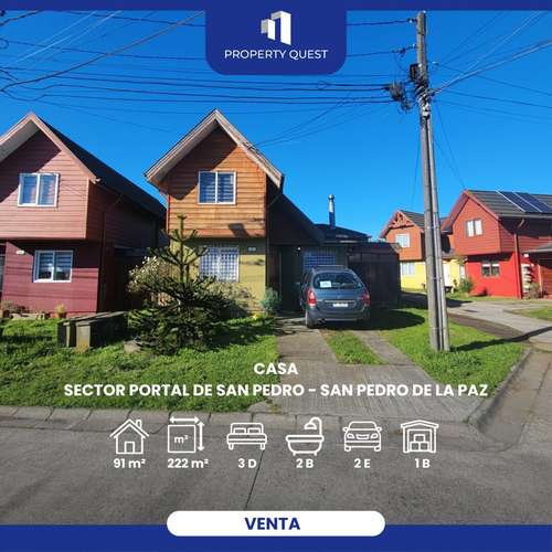 VENTA CASA 3D+2B CONDOMINIO PORTAL SAN PEDRO