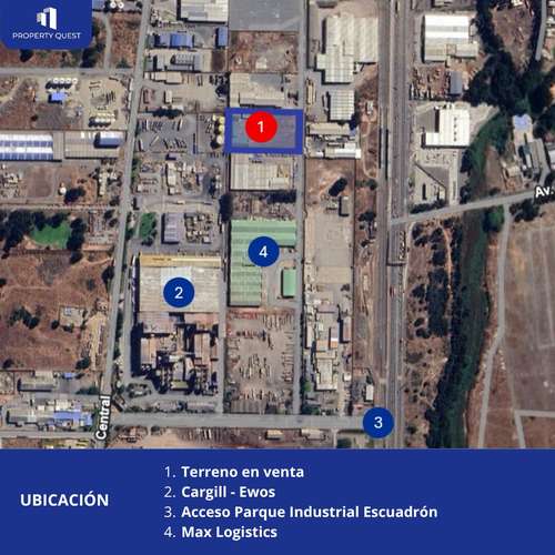 VENTA AMPLIO TERRENO INDUSTRIAL PARQUE ESCUADRON - CORONEL - Imagen 2