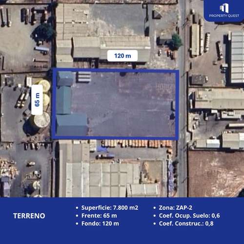 VENTA AMPLIO TERRENO INDUSTRIAL PARQUE ESCUADRON - CORONEL - Imagen 4