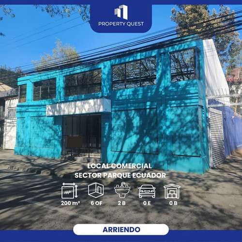 ARRIENDO LOCAL COMERCIAL SECTOR PARQUE ECUADOR