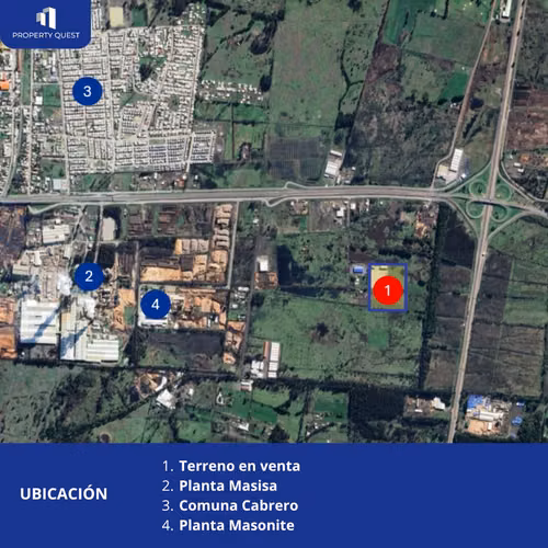 VENTA AMPLIO TERRENO INDUSTRIAL SECTOR PLANTA MASISA - CABRERO
