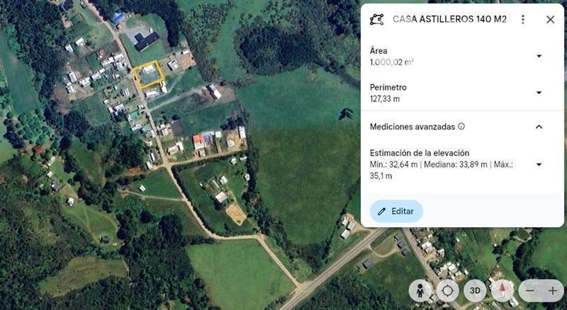 Sitio de 1.000 M2 en venta en Dalcahue