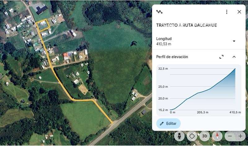 Sitio de 1.000 M2 en venta en Dalcahue