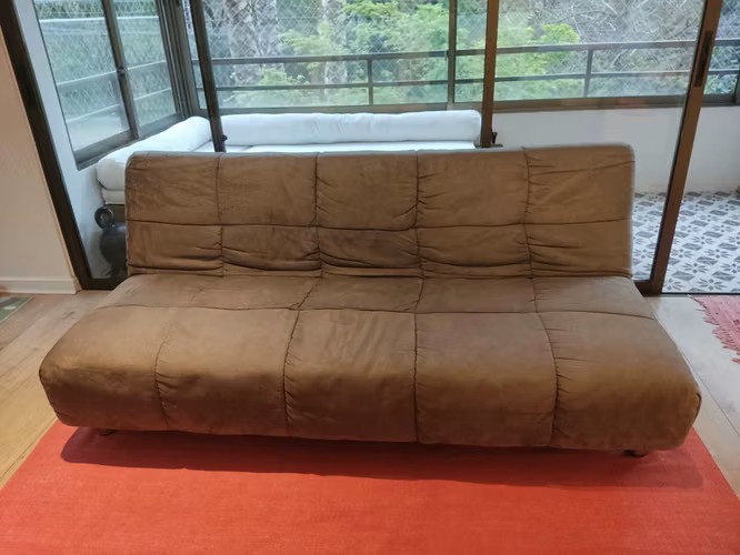 Sofa cama / Futón panal gris