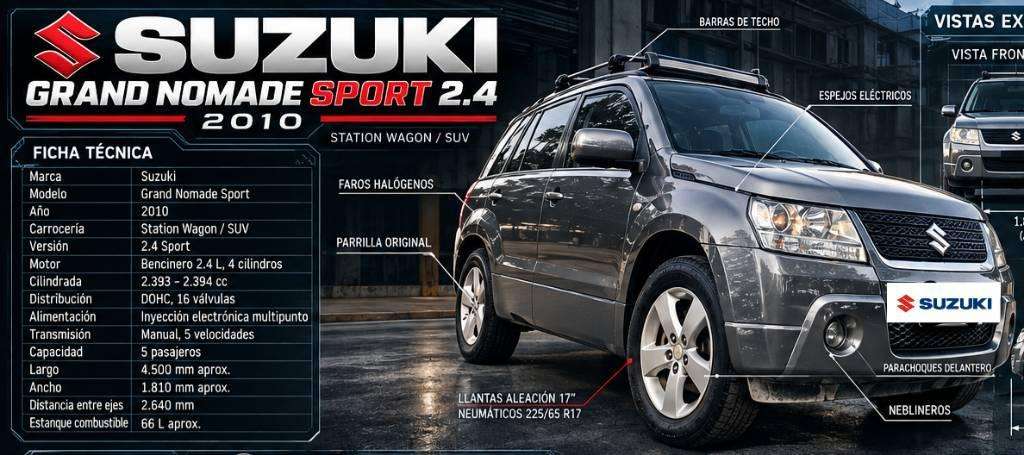  ¡VENDO SUZUKI GRAND NOMADE 4x4 – AÑO 2010! - Imagen 2
