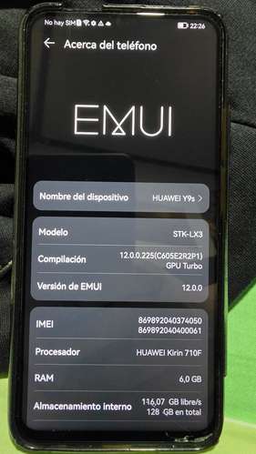 Celular Huawei Y9S 128Gb 6Gb RAM - Imagen 4