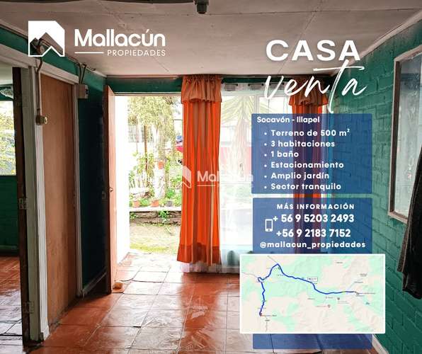 Casa en VENTA - Socavón, Illapel