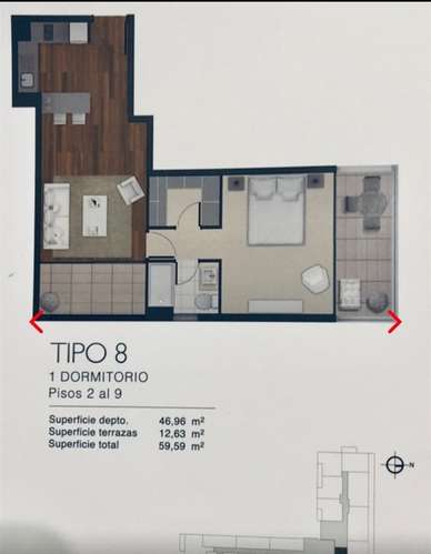 Departamento en arriendo de 1 dorm. en Las Condes - Imagen 19