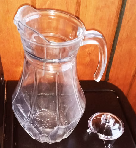 CAJA DE 12 JARROS 1,7 Lt WADI CON TAPA Y DISEÑO