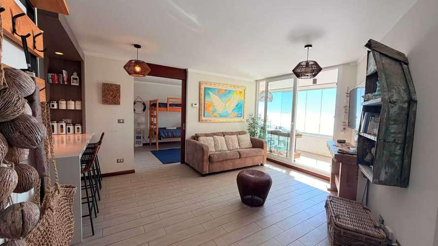 Moderno depto 2D/2B con vista al mar en Concón (186142) - Imagen 5