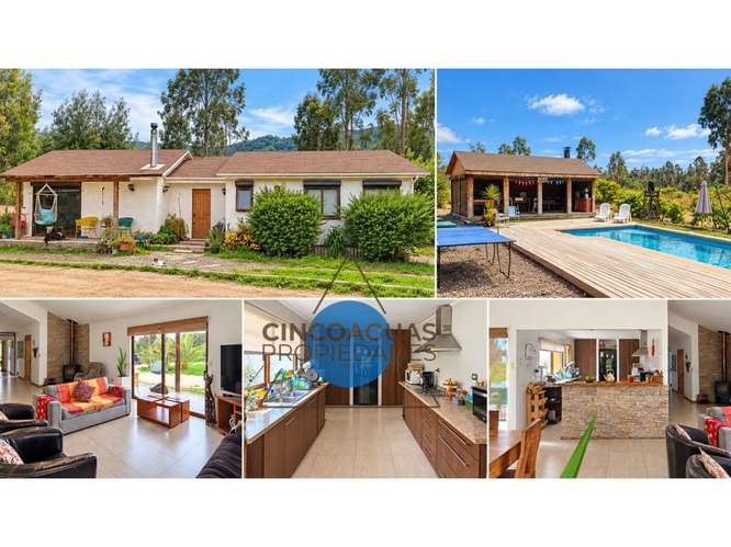 Parcela gran Casa, Cabaña, piscina y quincho en Foresta de Zapallar