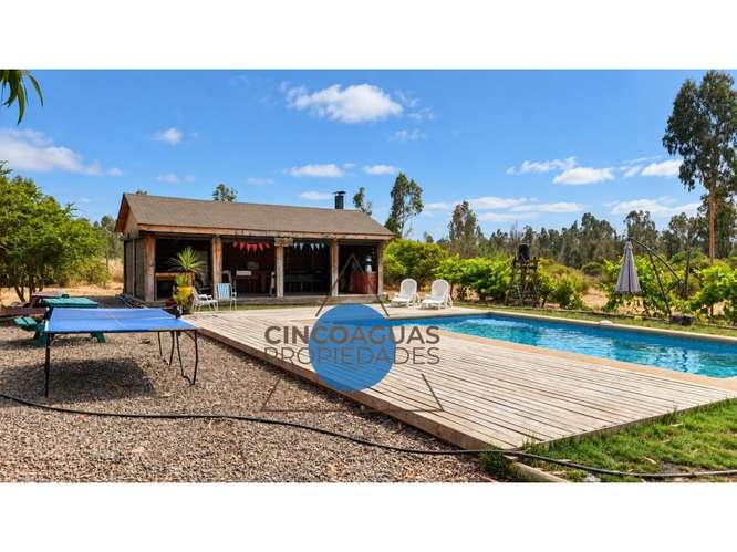 Parcela gran Casa, Cabaña, piscina y quincho en Foresta de Zapallar