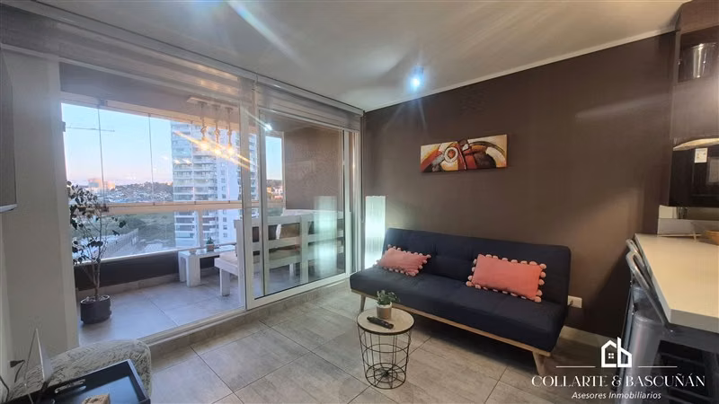 Depto amoblado 2D2B en Concón, quincho con vista al mar - Imagen 7