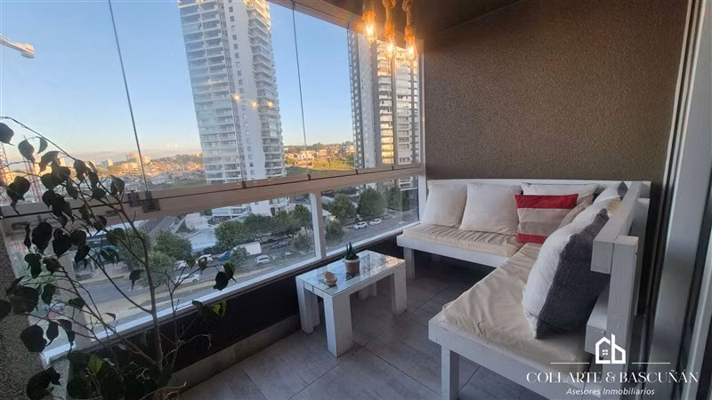 Depto amoblado 2D2B en Concón, quincho con vista al mar - Imagen 3