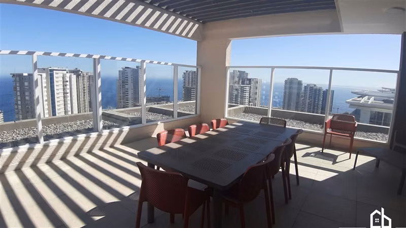 Depto amoblado 2D2B en Concón, quincho con vista al mar - Imagen 29