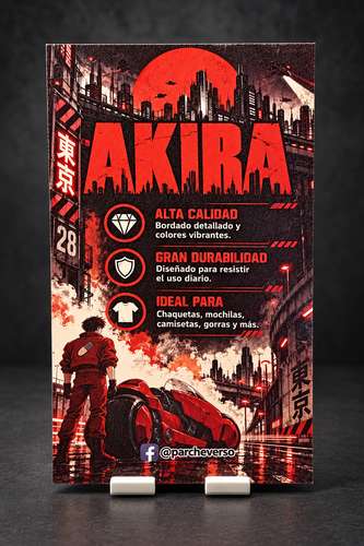 Parche bordado AKIRA nuevo - Imagen 3