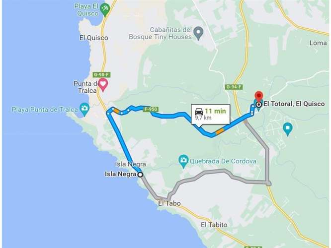 Gran terreno | 11 ha  En El Quisco
