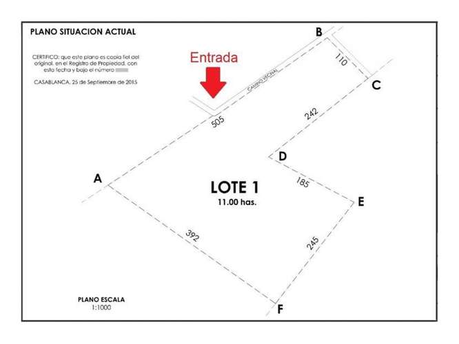Gran terreno | 11 ha  En El Quisco
