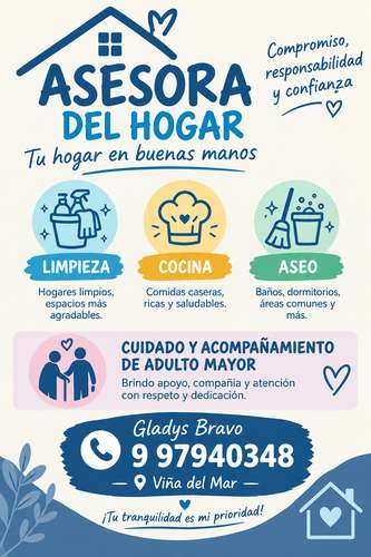 Servicios de asesora del hogar