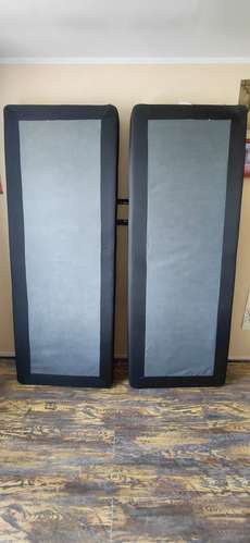Cama Europea 2 Plazas + Respaldo Negro