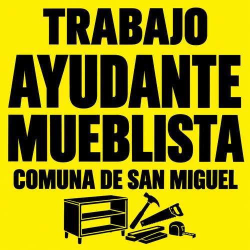 Ayudante mueblista - melamina