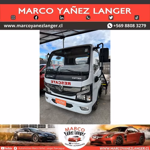 Grúa Dongfeng DF412 Captain 2023 rampla hidráulica y guinche