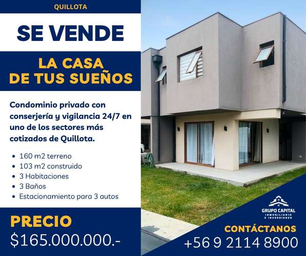Moderna Casa en Condominio Exclusivo | Quillota