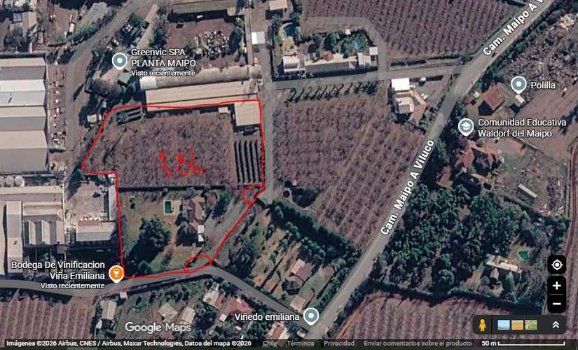 Por apuro, bajo la tasación: parcela 1,8 ha con casa, piscina y nogales, Buin