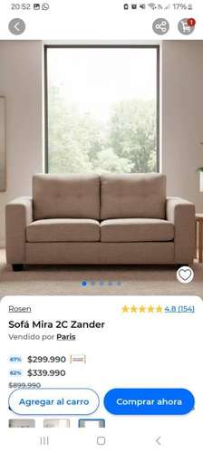 Sofa 2 cuerpos Rosen