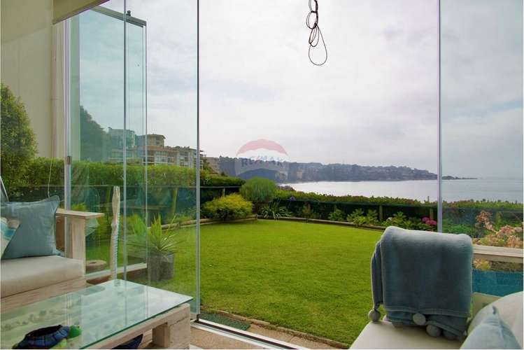 "excelente departamento amoblado con vista al mar"