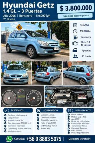 Vendo mi Hyundai Getz 2006