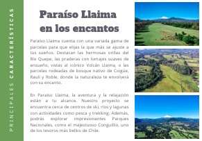 PARAÍSO LLAIMA, TU REFUGIO NATURAL EN CONGUILLÍO