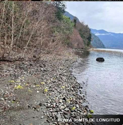 SE VENDE ESTUPENDA PARCELA CON PLAYA EN EL LAGO COLICO